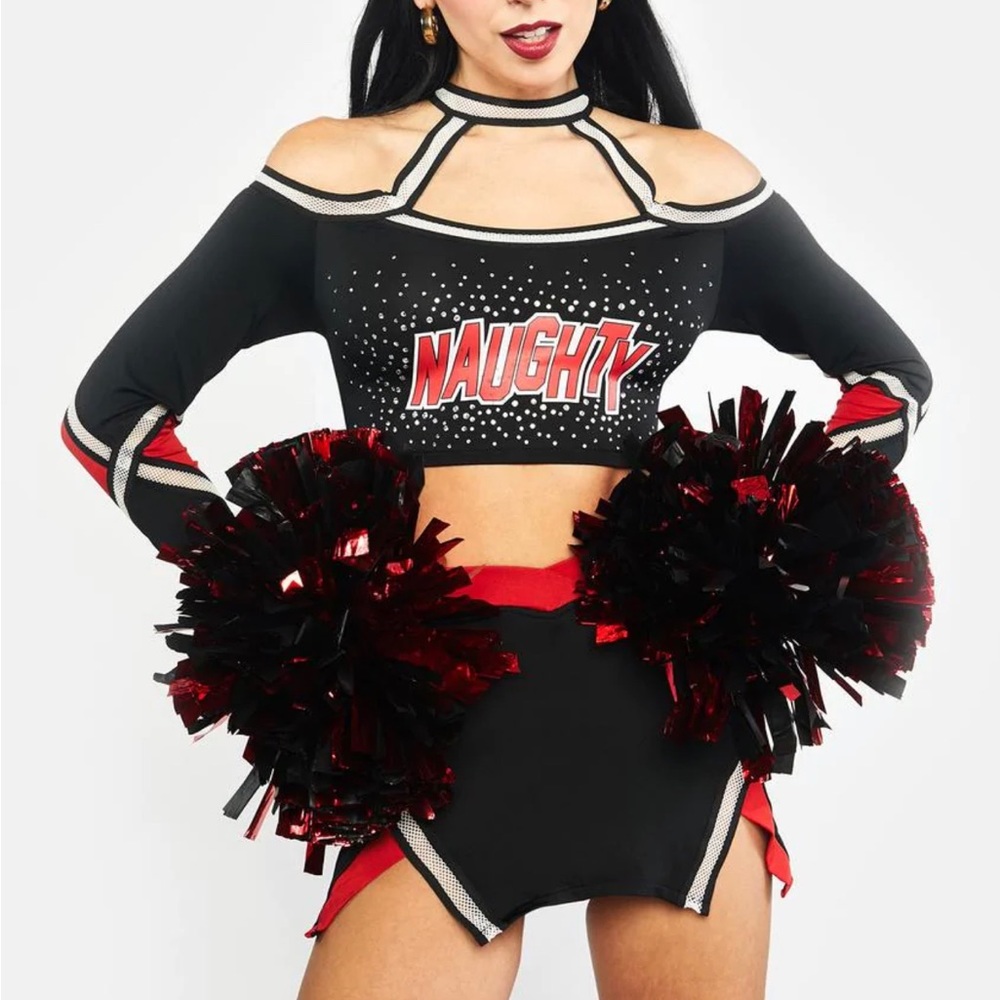 DOLLS KILL “Naughty” Cheerleader Halloween Costume